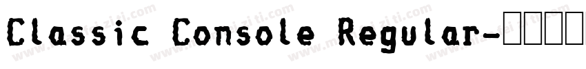 Classic Console Regular字体转换